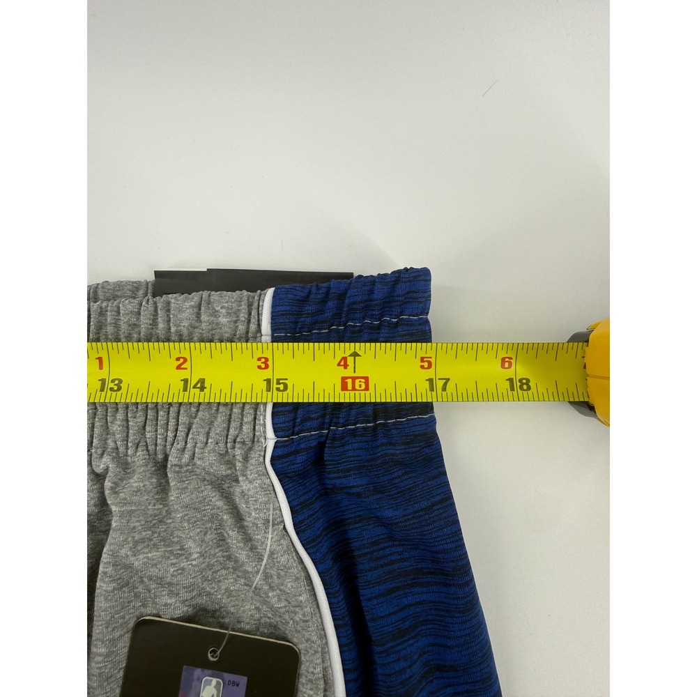 NBA Mens Basketball Shorts Grey Blue Heather Athletic Gym Shorts Medium NWT